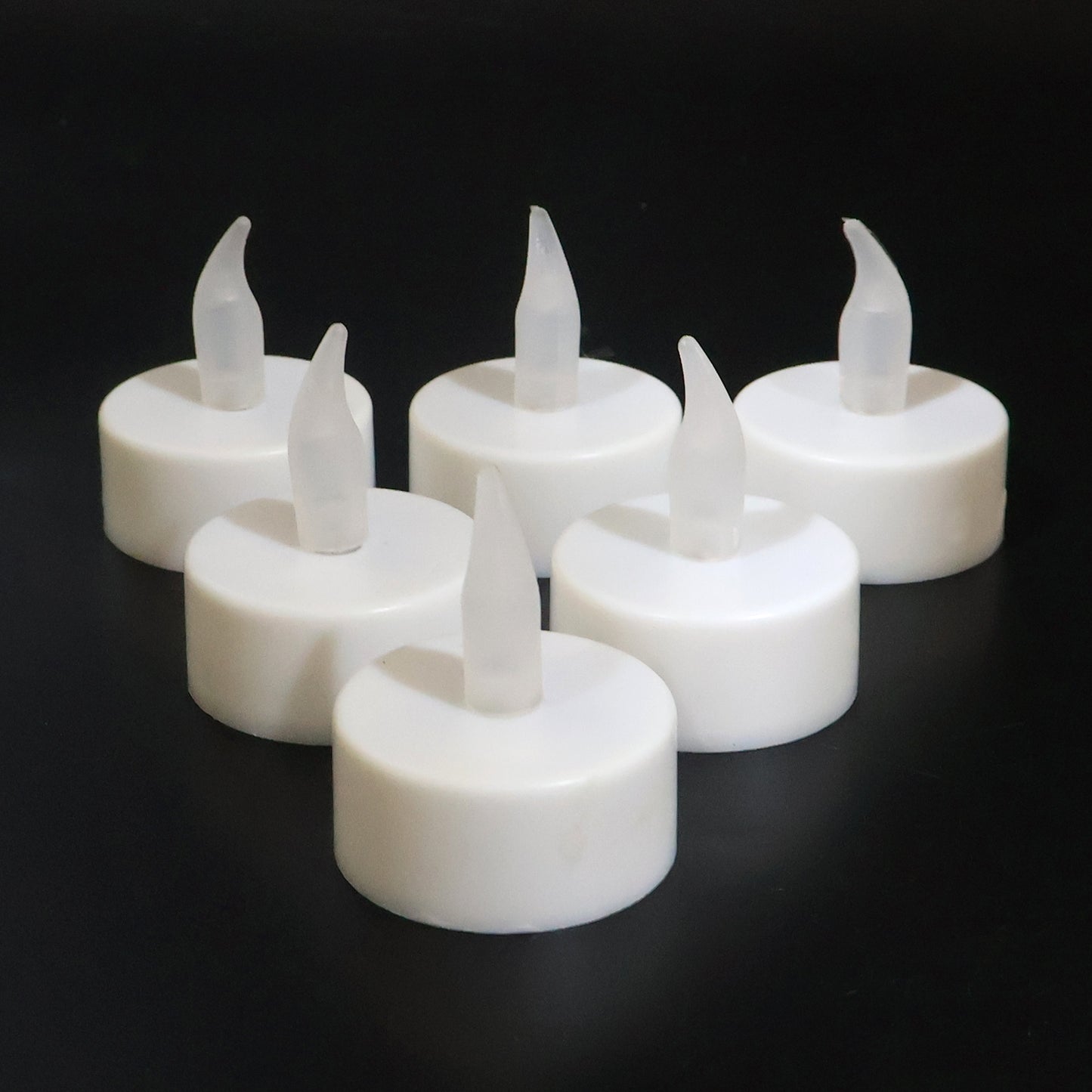 Wukusy premium 6-piece LED flameless candle light set with remote control, ideal for home decor and ambient lighting.