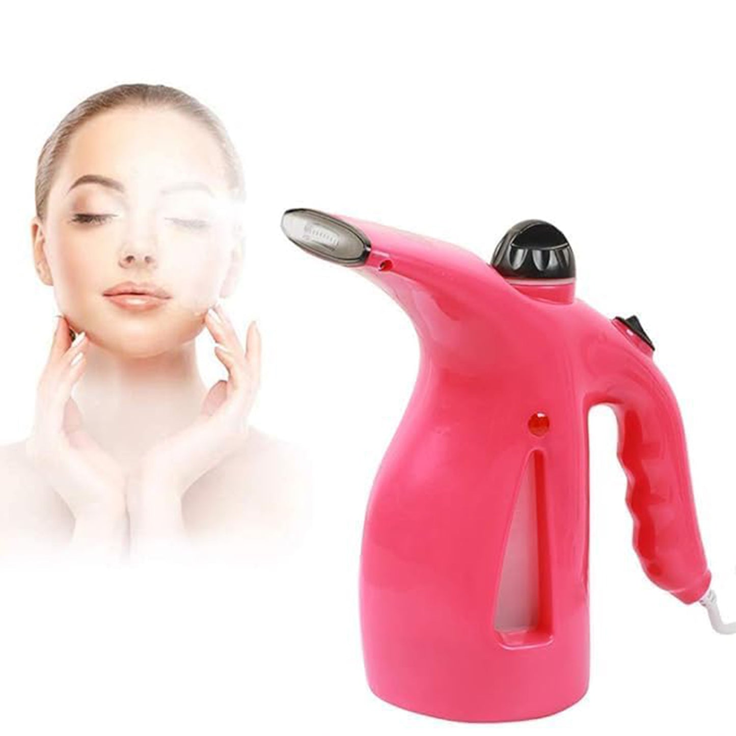Portable Wukusy 1261 facial handheld steamer for face, compact health and beauty device with misting function for skincare.