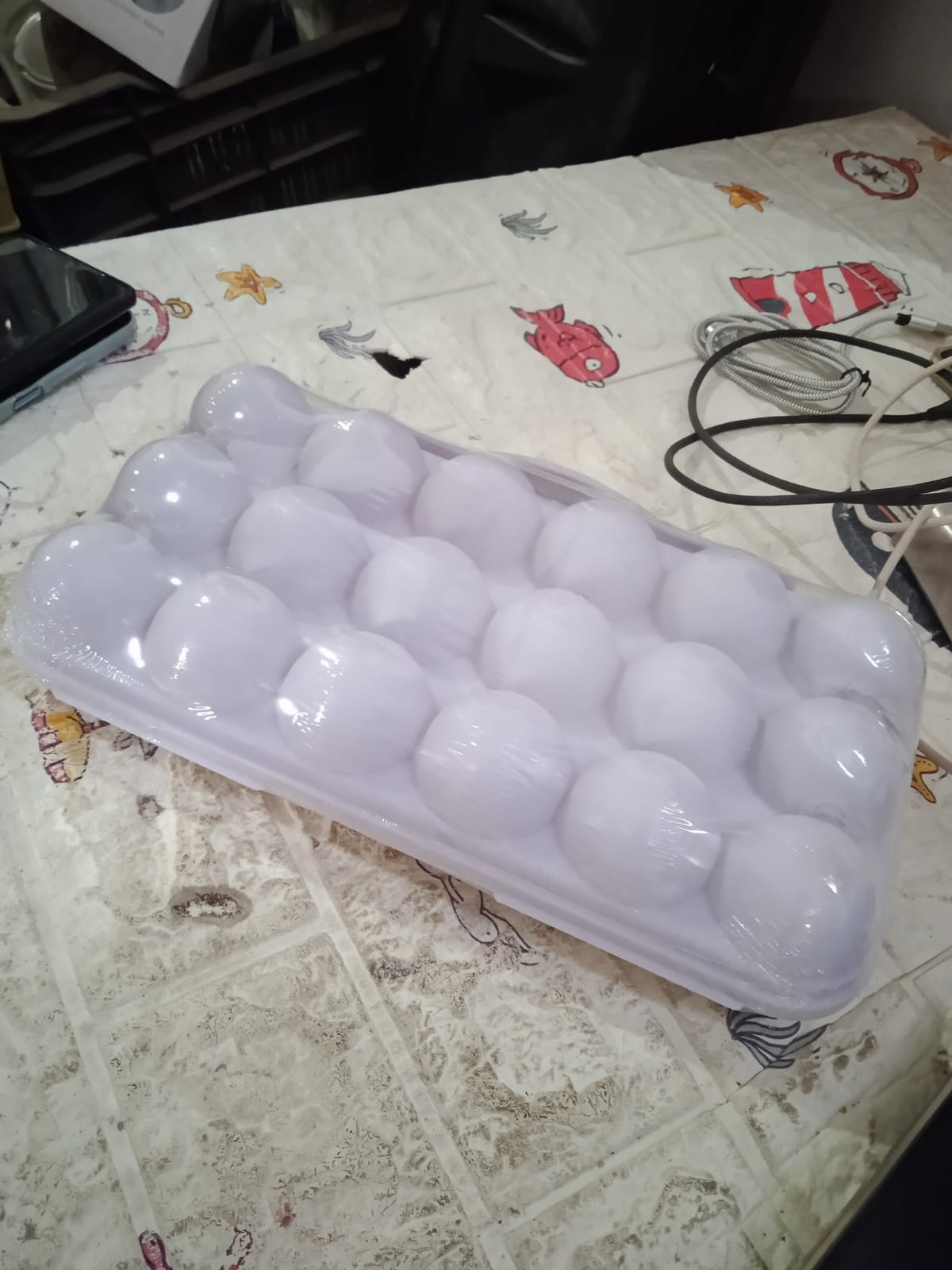 Wukusy 18-grid shock-proof egg holder storage container with buckle, full seal design, suitable for fridge, camping, kitchen use