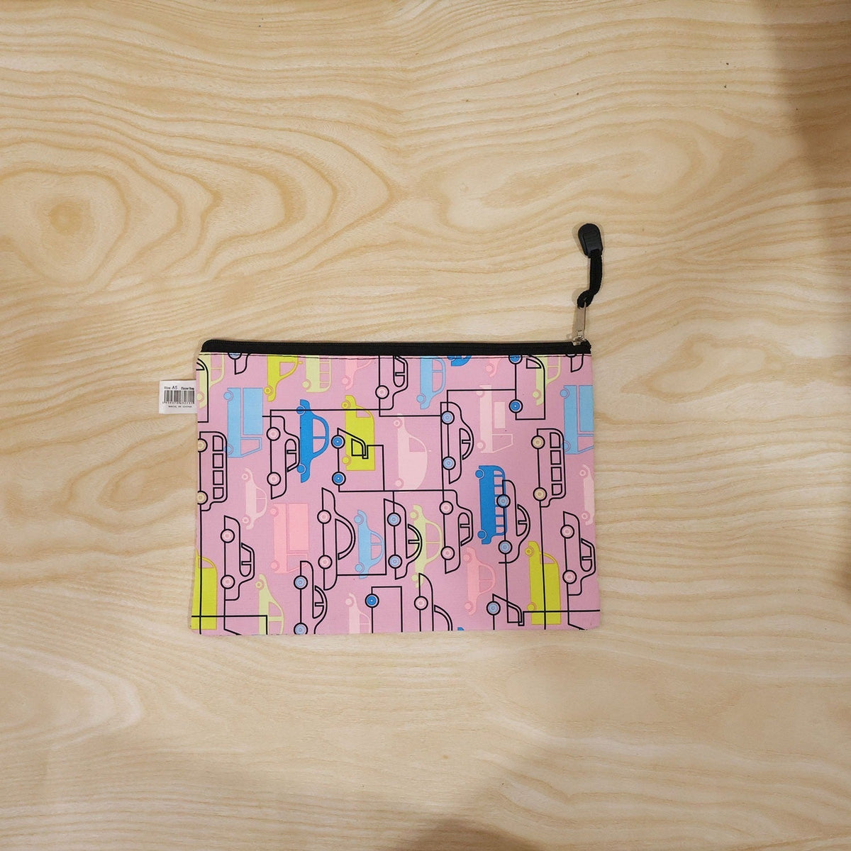 Car Print Pencil Zipper Pouch Spacious Durable For Kids
