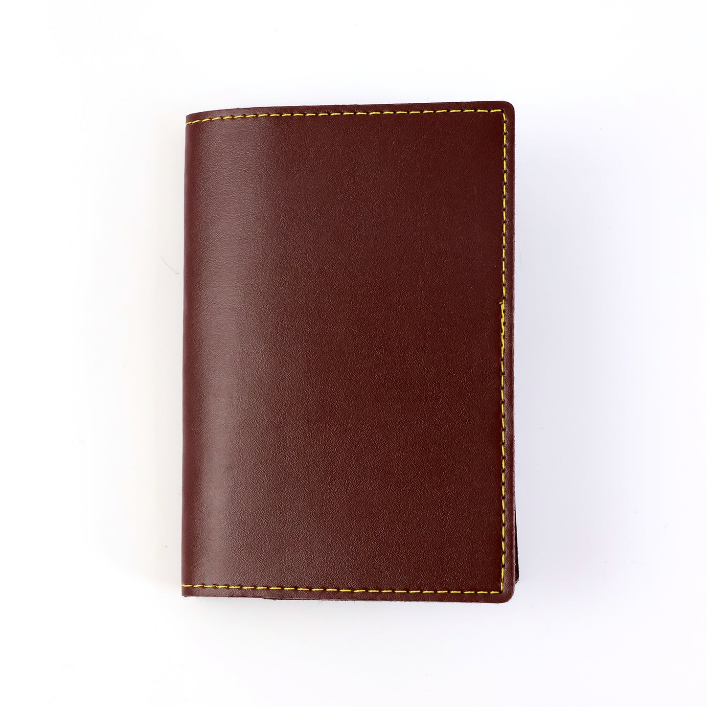 Wukusy PU leather slim travel wallet with multiple card slots, designed for easy organization and secure carrying.