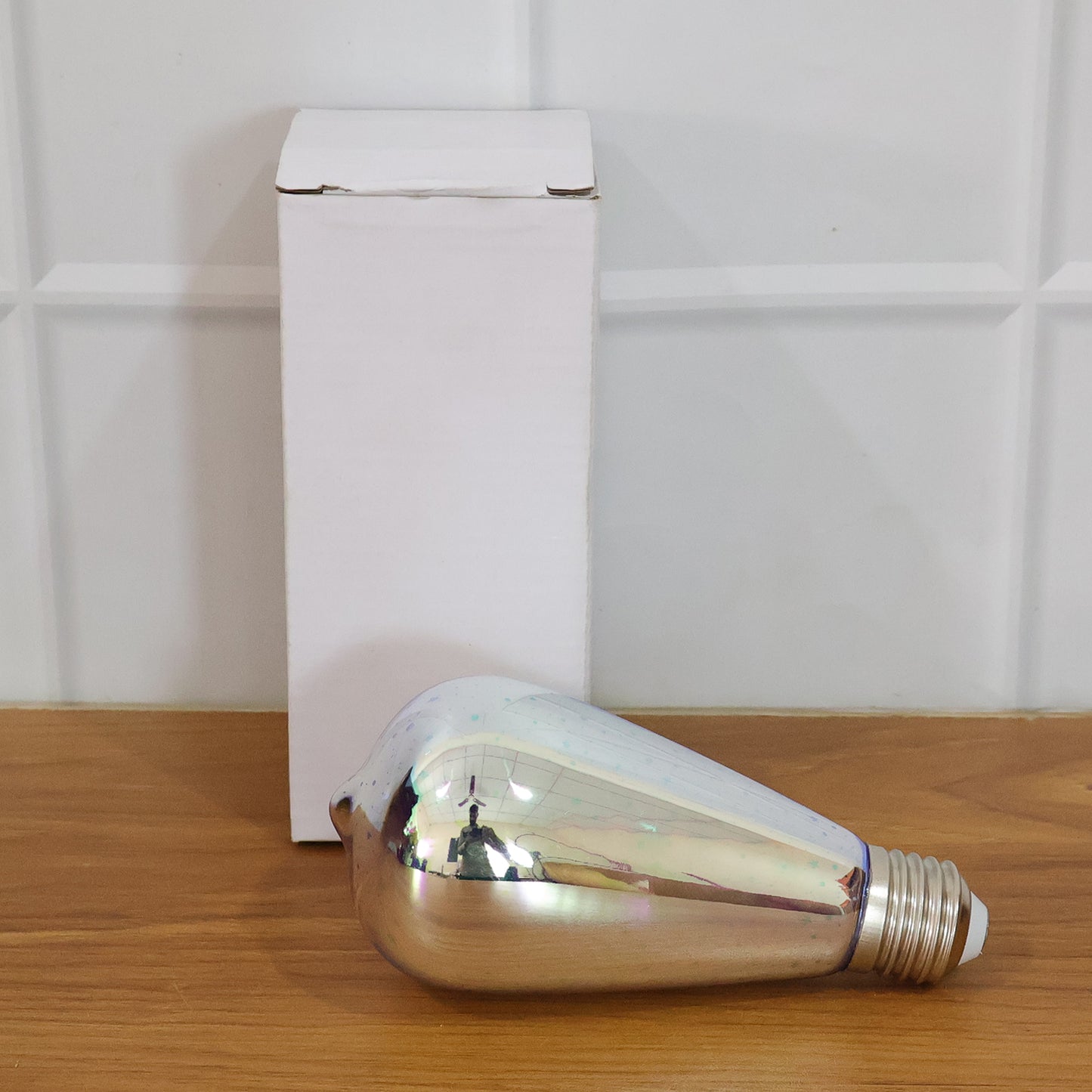 Wukusy 3D firework LED decorative bulb for home decoration, creating vibrant night ambiance with colorful light patterns
