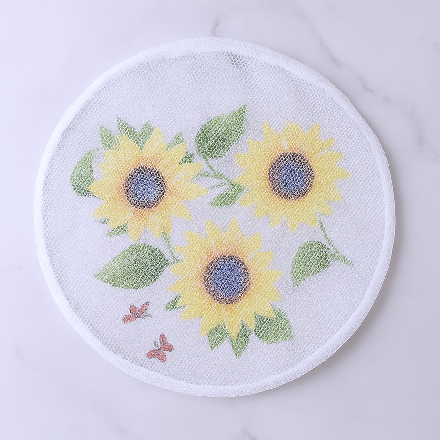 Decorative Wukusy fan cover in intricate fabric design, showcasing detailed craftsmanship for home decor or accessory use.