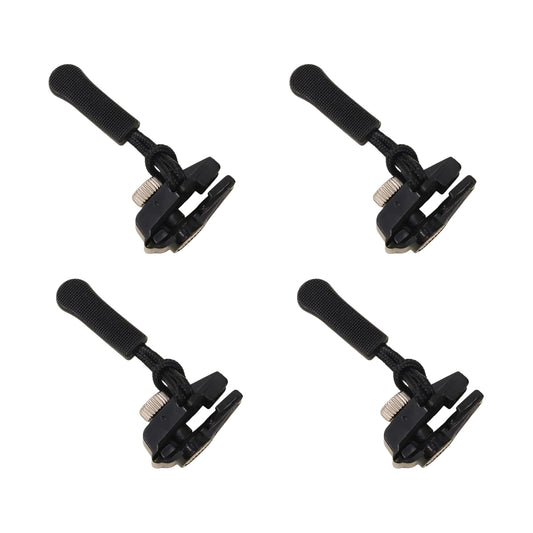 Set of four Wukusy portable universal detachable zipper sliders for home improvement, suitable for various zipper repairs.
