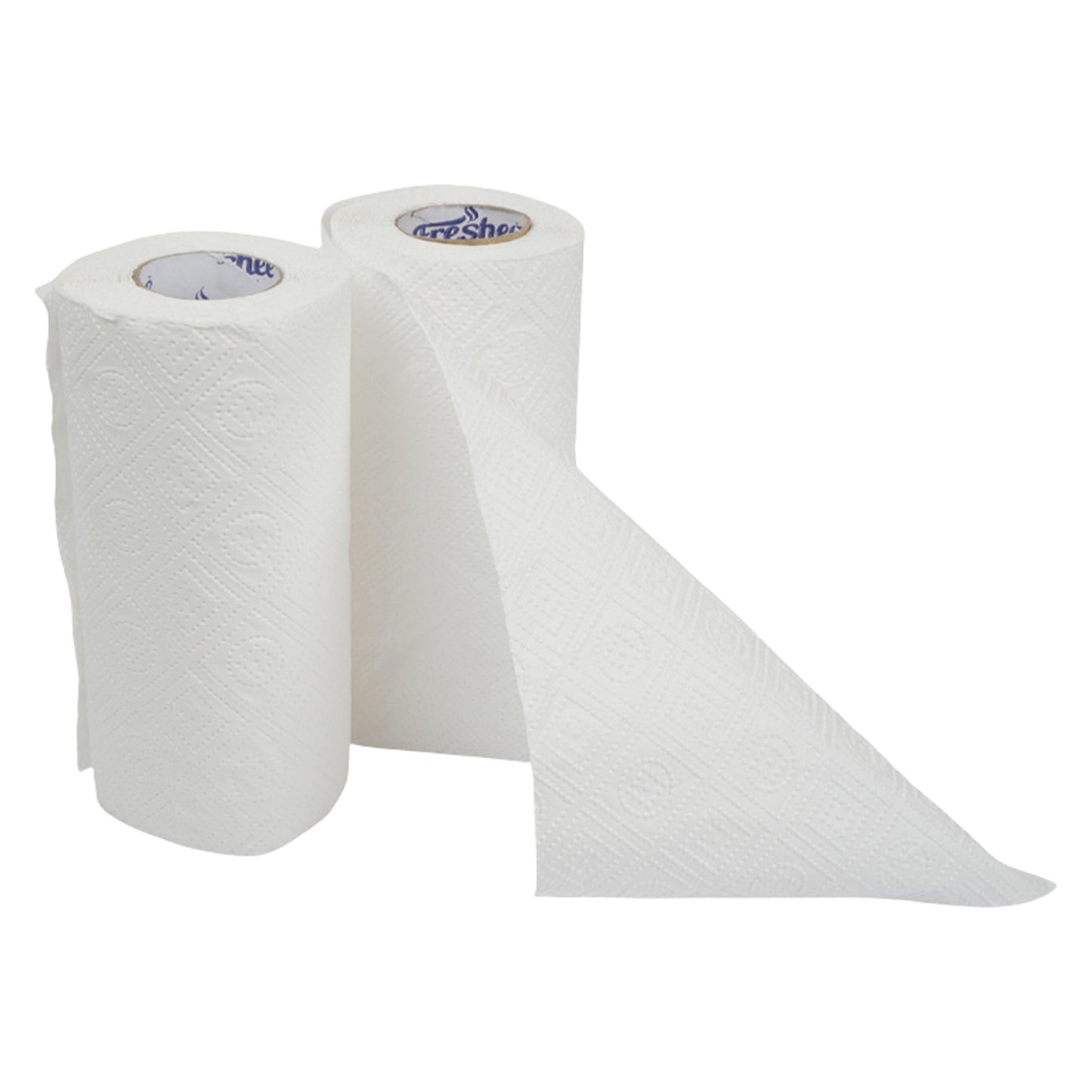 Wukusy Freshee super-absorbent kitchen roll paper towels, 4 rolls with 60 sheets each, ideal for home and kitchen cleaning.