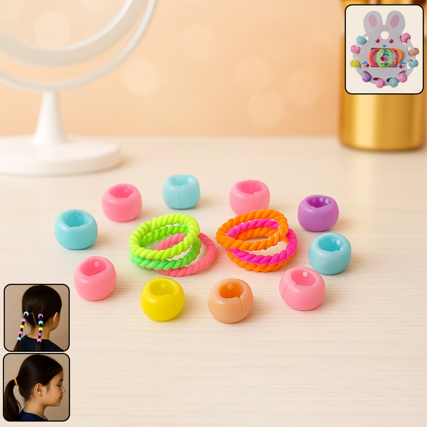Set of 12 Wukusy hair clips and hairbands for girls, featuring colorful and stylish hair accessory collection.