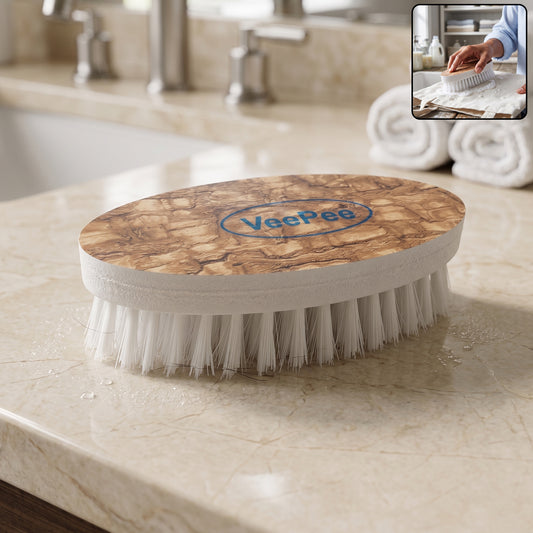 Wukusy diamond cloth washing brush with ergonomic handle for effective cleaning of clothes and fabrics.