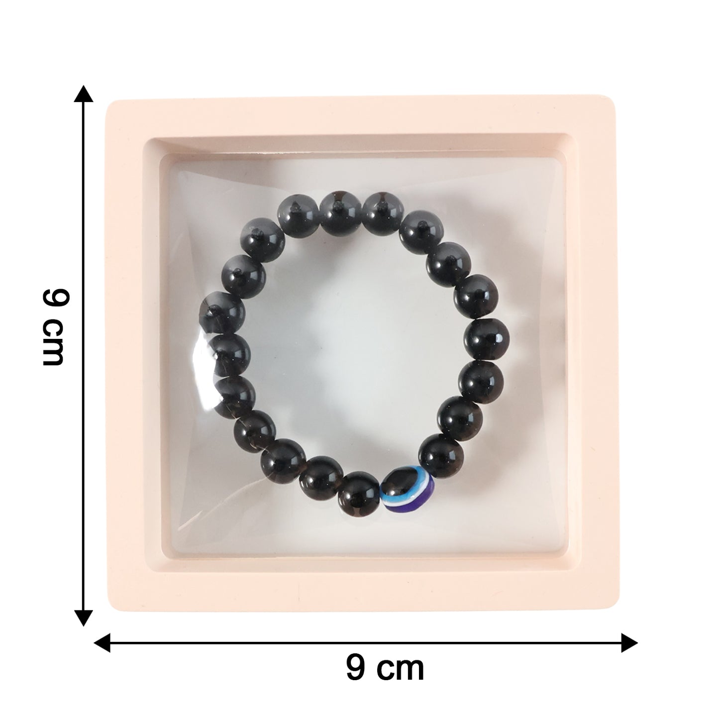 Elegant dual-tone crystal beaded stretch bracelet by Wukusy, featuring shimmering beads and a flexible fit.