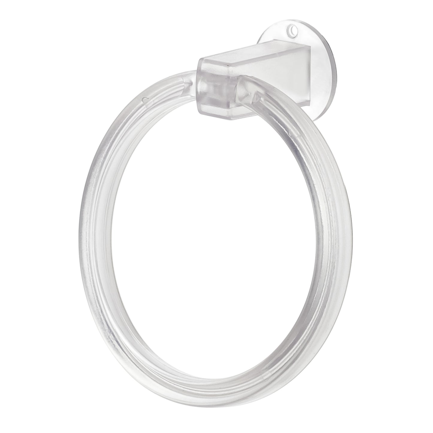 Wukusy unbreakable round towel ring wall-mounted holder in polished metal finish, suitable for bathroom or kitchen use.
