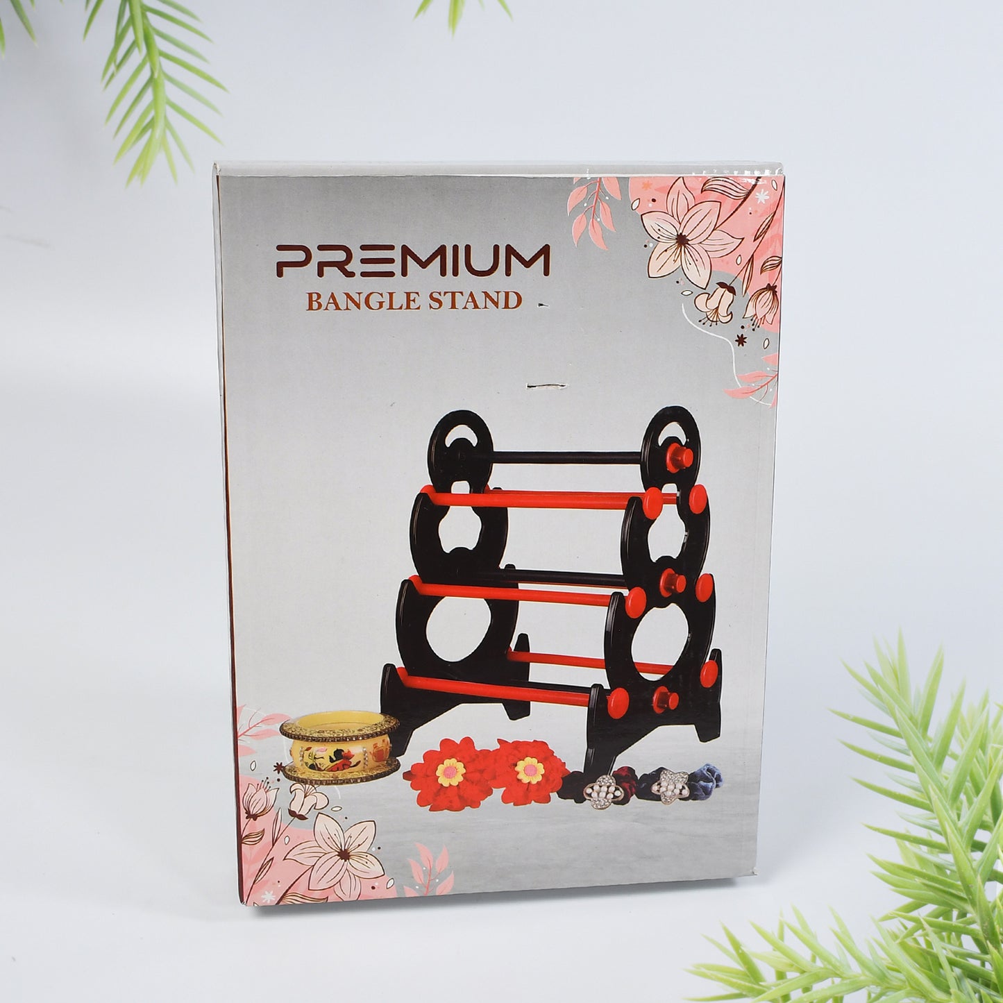 Wukusy 6261 Bangle Stand with three-tier storage for displaying and organizing bangles at home in a sleek, functional design