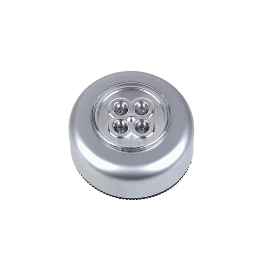 Wukusy 1716 wireless LED night light stick with touch control, mounted on a closet or cabinet for soft battery-powered illumination.