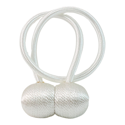 Wukusy magnetic curtain tiebacks set of two holding curtains open in a home improvement setting