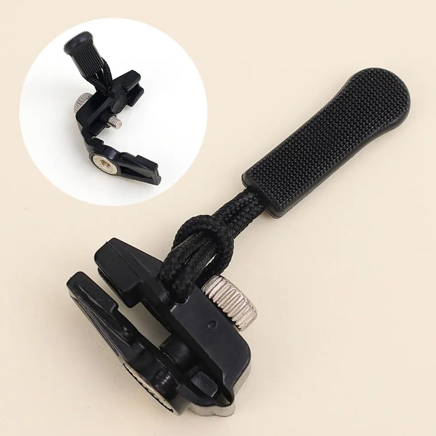 Portable universal zipper slider by Wukusy, large size, detachable, suitable for home improvement projects, shown on a white background.