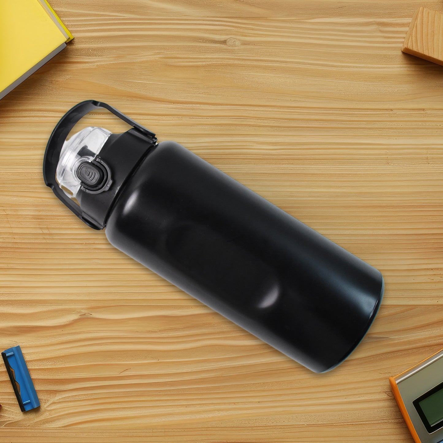 Large capacity Wukusy stainless steel insulated water bottle, 1600ml, with a sleek design and secure lid for outdoor use.