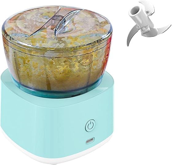 Drpshippr mini electric food chopper with stainless steel blade and compact design for easy kitchen use.