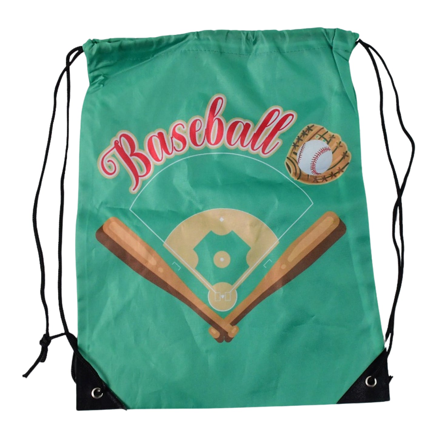 Wukusy water-resistant nylon drawstring backpack bag with adjustable straps and spacious main compartment.