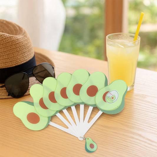 Wukusy foldable pocket fan with keychain, compact handheld fan for personal cooling, in black with foldable design.