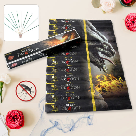 Wukusy herbal mosquito Agarbatti sticks in a box with 12 packets, featuring natural incense sticks for mosquito repellent.