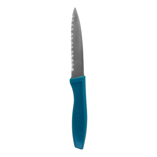 Wukusy Supermom premium stainless steel paring knife for kitchen use, featuring a sleek handle and sharp blade for precise peeling and cutting.