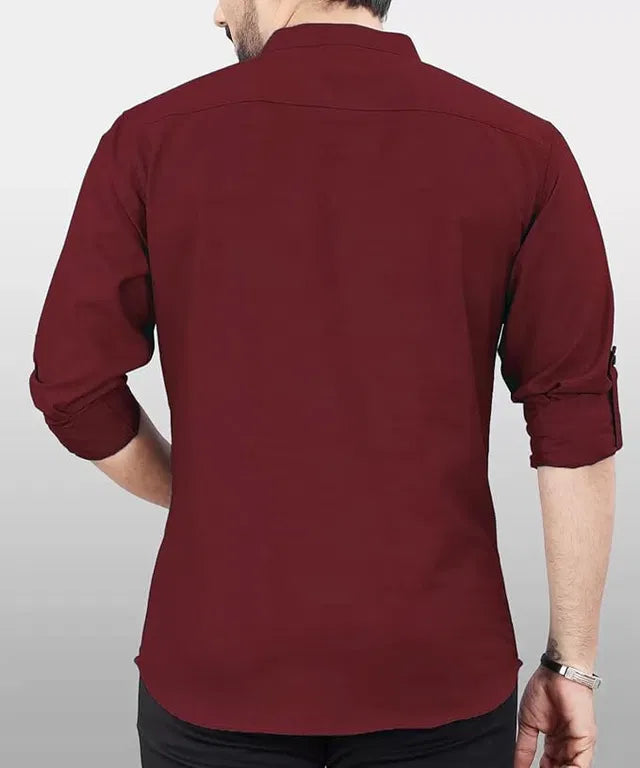 Men's slim fit full sleeve cotton kurta set from 6824, displayed in a pack of two, featuring traditional design and comfortable fit.