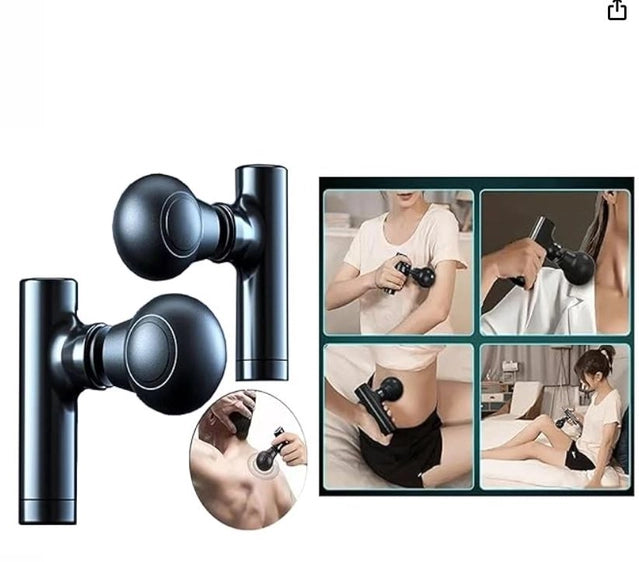 18281 powerful pain relief fascial mini massager for body and face, compact handheld device for soothing muscle and facial tension.