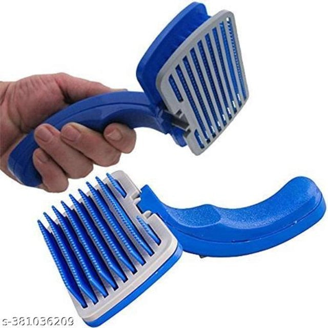 Multicolor ABS plastic slicker brush for pets, designed for grooming and detangling pet fur, by 15929.