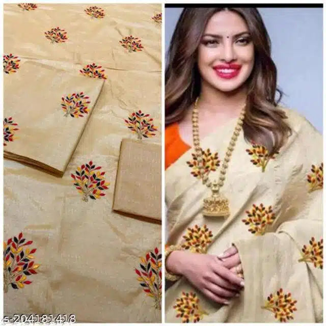 Off-white Jacquard saree for women, 6.3 meters, from brand 6246, featuring intricate woven patterns and elegant drape.