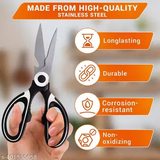 Kitchen scissors from 13162 brand, featuring stainless steel blades and ergonomic handles, ideal for kitchen cutting tasks.
