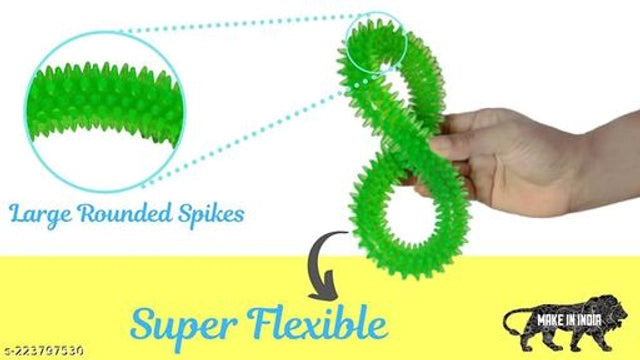 Multicolor silicone pet chew toy designed for dogs, from 15929, with a textured surface for chewing and play.
