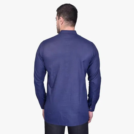 Men's slim fit full sleeve cotton kurta from 6824, shown in a light color, with a classic collar and straight hem.