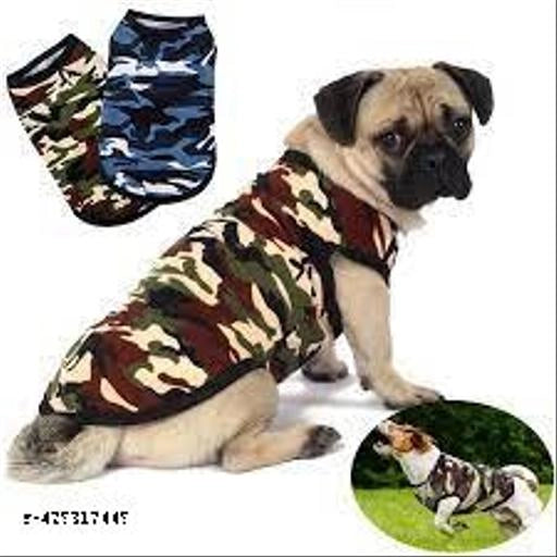 Multicolor woolen coat for dogs by 15929, pet bed with soft fabric and cozy design for small and medium dogs.
