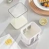 Multifunctional yogurt filter with fine mesh strainer for straining liquids and separating solids in the kitchen.