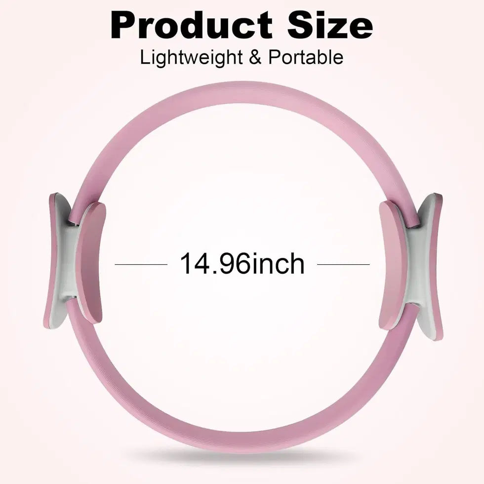 Exercise Pilates ring by 1238, showing a lightweight circular exercise tool used for strength and flexibility workouts.