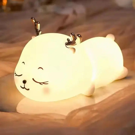 Bright nursery night light with battery powered design from 1238, providing soft illumination for a child's room.