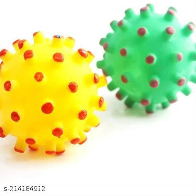 Colorful silicone pet beds shaped like corona balls, pack of 2, designed for small pets, vibrant multicolor, soft and comfortable.