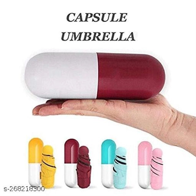 Colorful mini compact umbrella from 15929, shown open with its small, lightweight design ideal for portability.