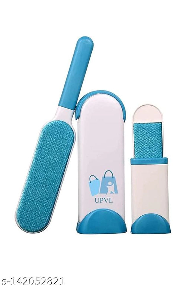 Multicolor double-sided lint remover brush for pet beds by 15929, with soft bristles and ergonomic handle for easy cleaning.