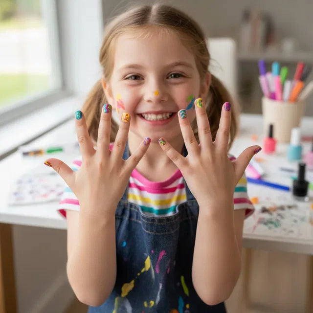 Colorful Nail Art Markers by 26041 for detailed nail designs, featuring vibrant ink for precise and creative nail art.