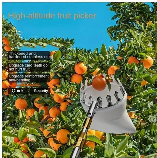 Set of gardening fruit picker tools by 25560, featuring ergonomic handles and a claw design for easy fruit harvesting.