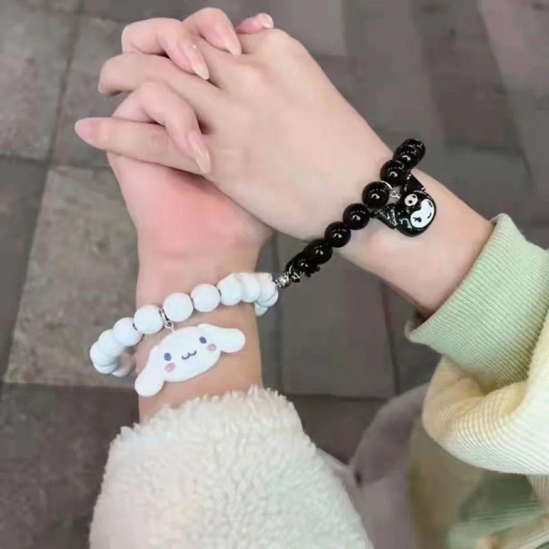 Kids Beads Cutesy Bracelet with USB Charger from Dropdash, colorful beaded accessory featuring a built-in USB charging component.