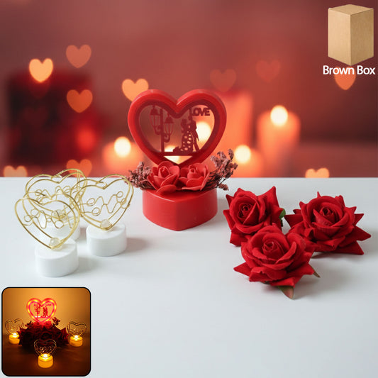 Wukusy Romantic Heart Love Decorative Gift Set featuring heart-shaped ornaments and love-themed decor for special occasions