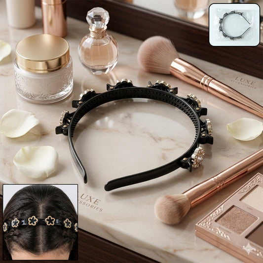 Wukusy premium decorative hair band with intricate design, perfect for adding elegance to hairstyles.