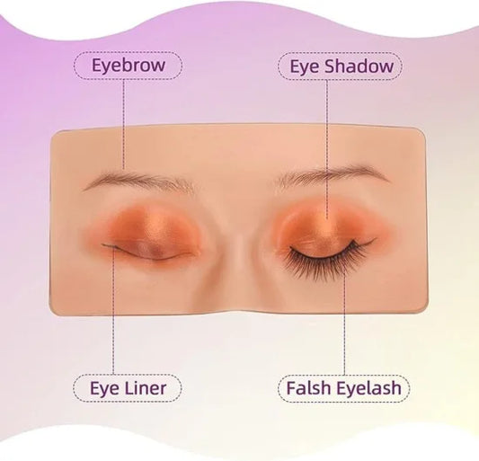 FIZZI SHOP makeup practice face board with realistic facial features for makeup application and technique training.