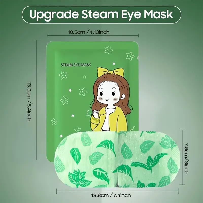 Self-heating steam eye mask from FIZZI SHOP, soft fabric mask with adjustable straps for relaxing eye relief.