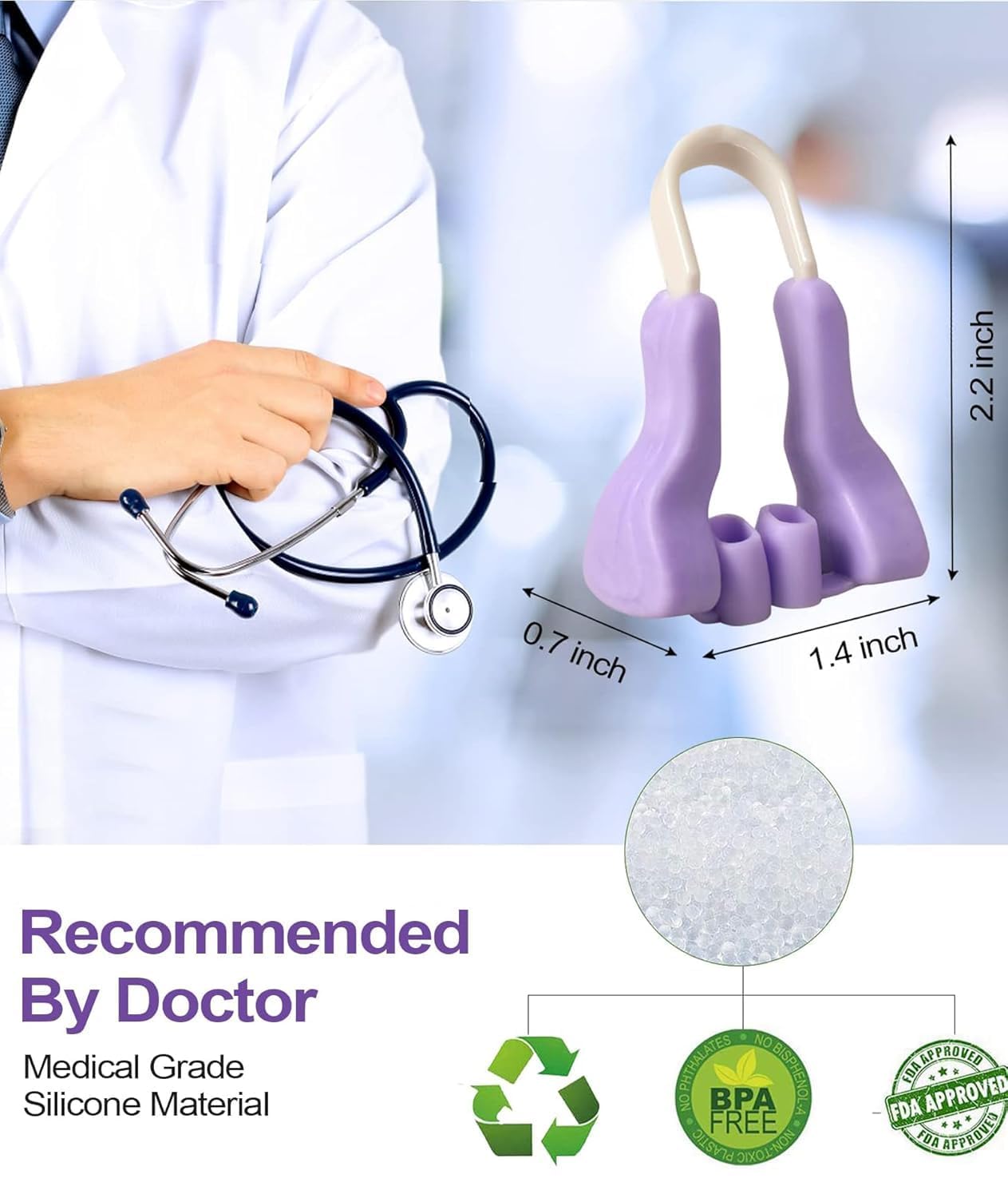 FIZZI SHOP Nose Up Clip for nose shaping, showing a clear plastic nose clip designed to lift and define the nose shape.