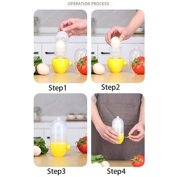 FIZZI SHOP egg puller tool with ergonomic handle and plastic construction, designed for easy peeling of boiled eggs.