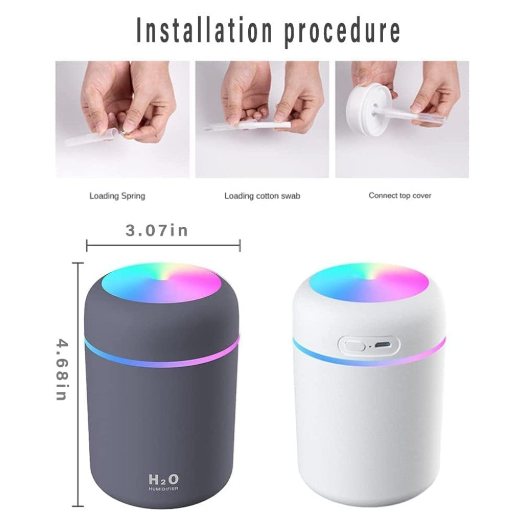 FIZZI SHOP H2O Humidifier with a sleek white design and adjustable mist outlet, ideal for home or office use.