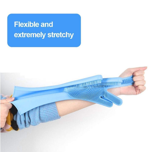 Silicon gloves from FIZZI SHOP JK SIDHU, heat-resistant kitchen gloves with textured grip for cooking and baking.