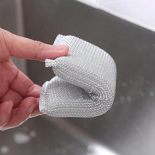 Four FIZZI SHOP dish cleaning scrub sponges stacked together on a white background.