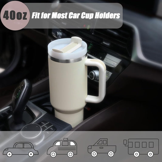 FIZZI SHOP 1200ml tumbler with lid and straw, stainless steel travel mug for hot or cold beverages, with a sleek design and secure lid.